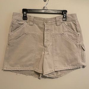 American Eagle outfitters double pocket khaki cargo shorts